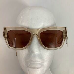 RAEN Marza Sunglasses Womens‎ 55/19-145 Champagne Brown Lens Square Frame